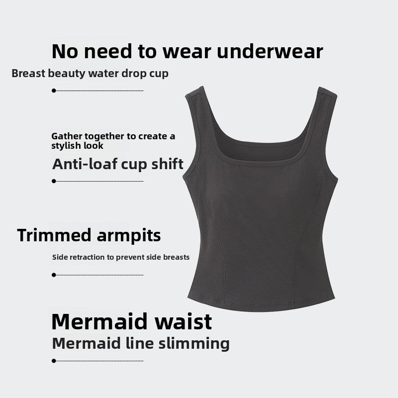 Women with wide-shouldered halter tops