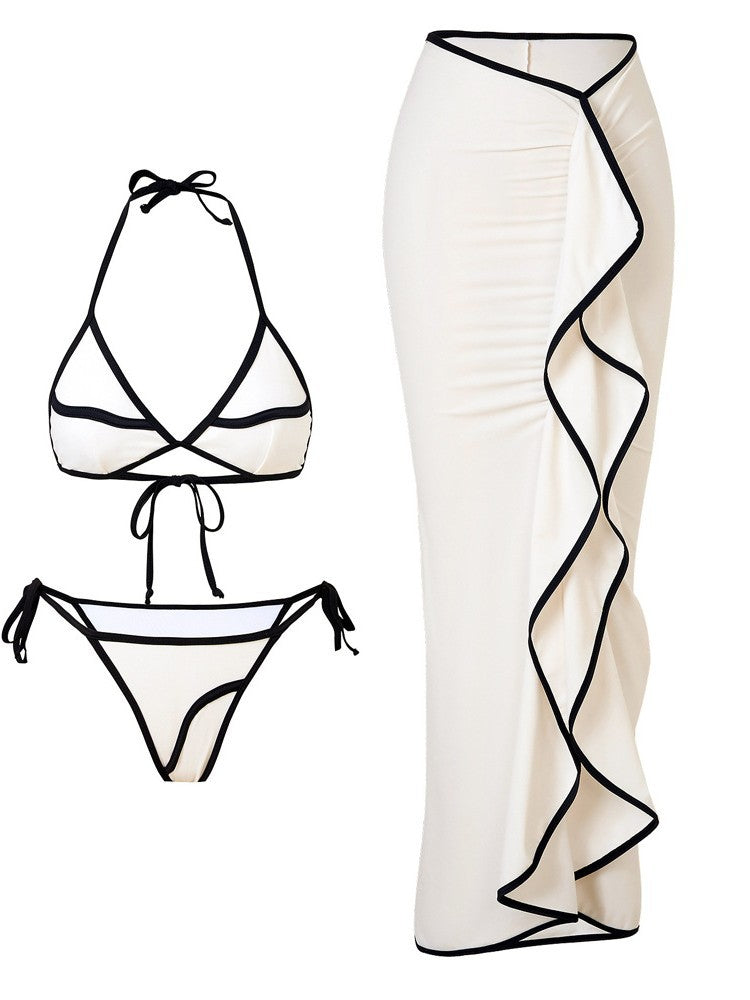 Ladies Three-Piece Bikini Swimsuit