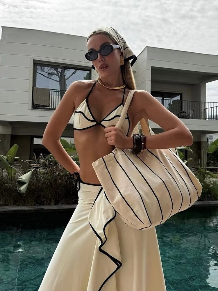 Ladies Three-Piece Bikini Swimsuit