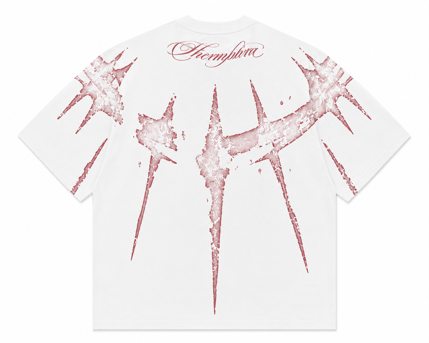 THERMPHORA — Distressed Star Oversized T-Shirt