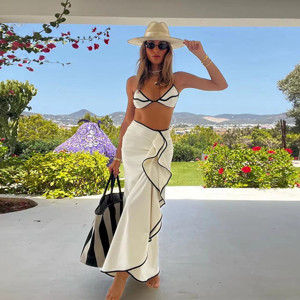 Ladies Three-Piece Bikini Swimsuit