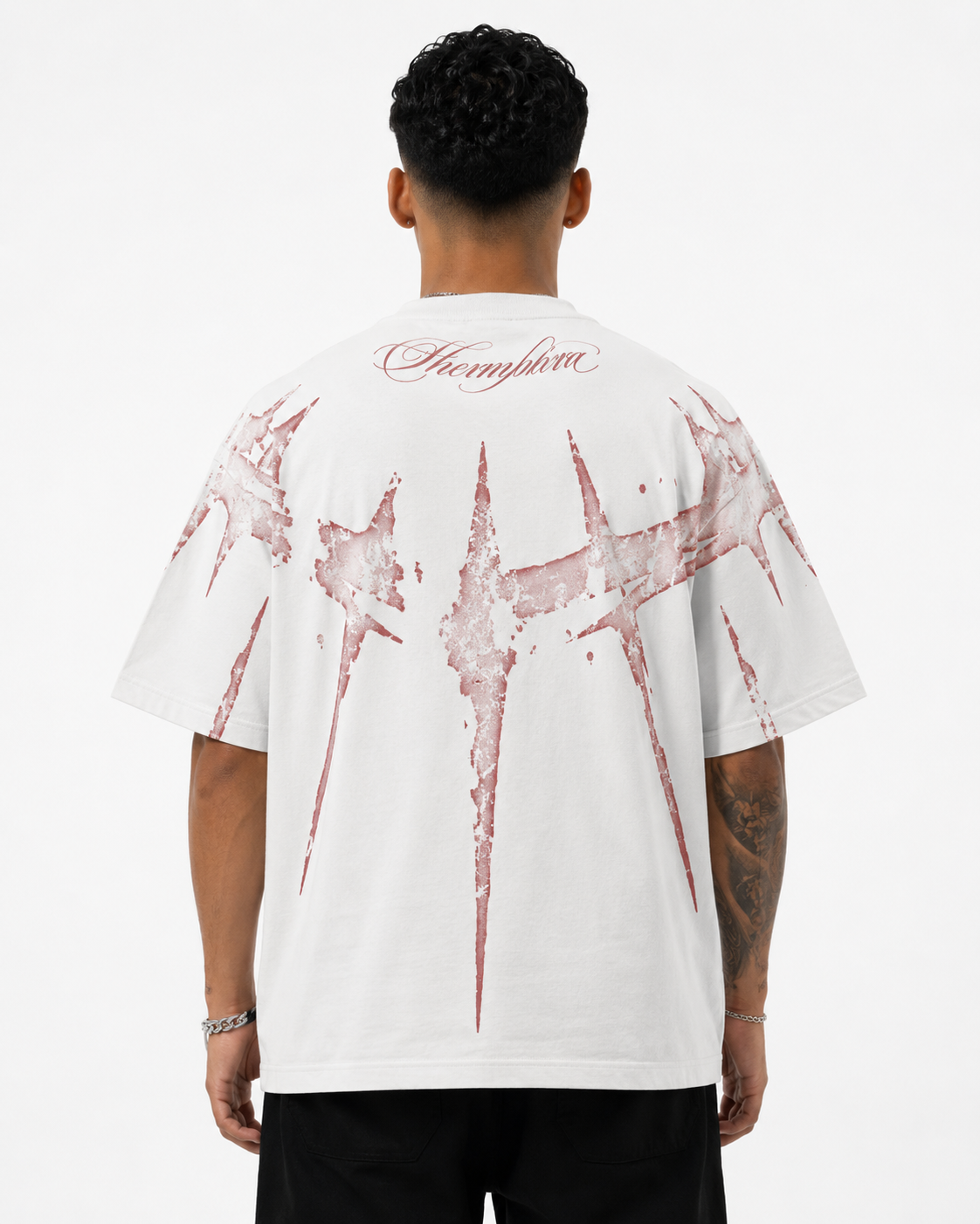 THERMPHORA — Distressed Star Oversized T-Shirt