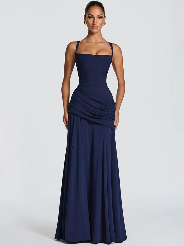 Vestido Elegante Sin Hombros