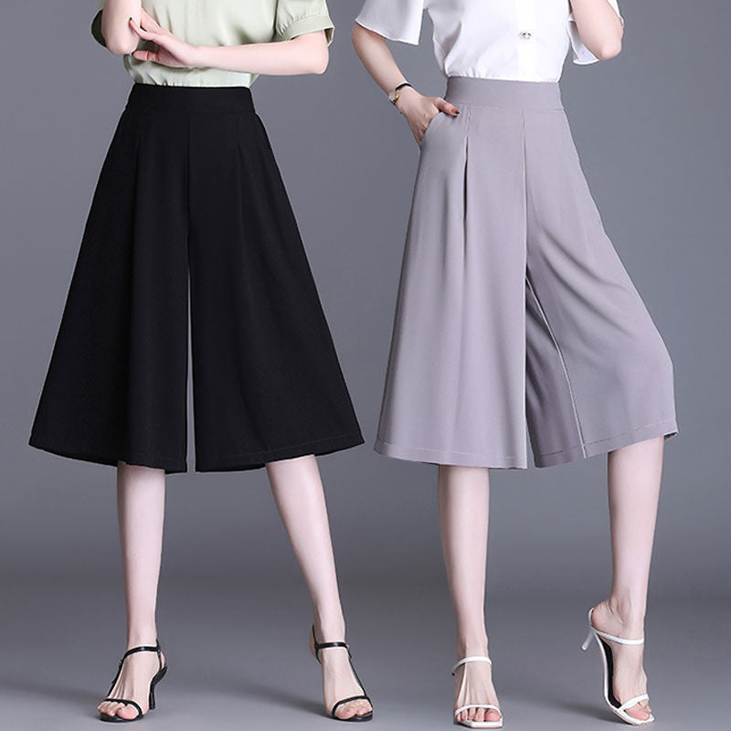 Thin Wide-Leg Pants for Women